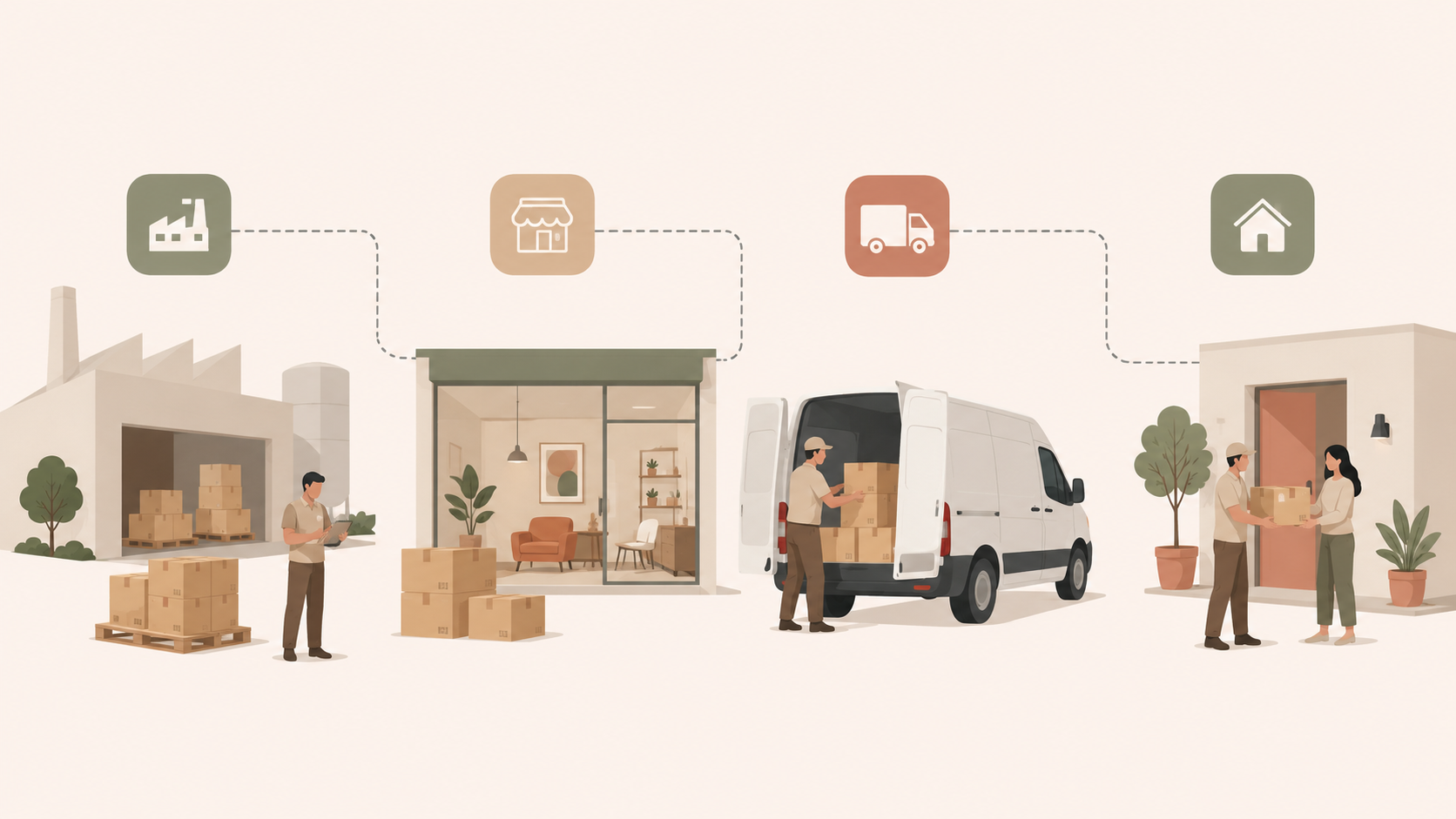 Entrega y montaje de muebles de tienda en Madrid